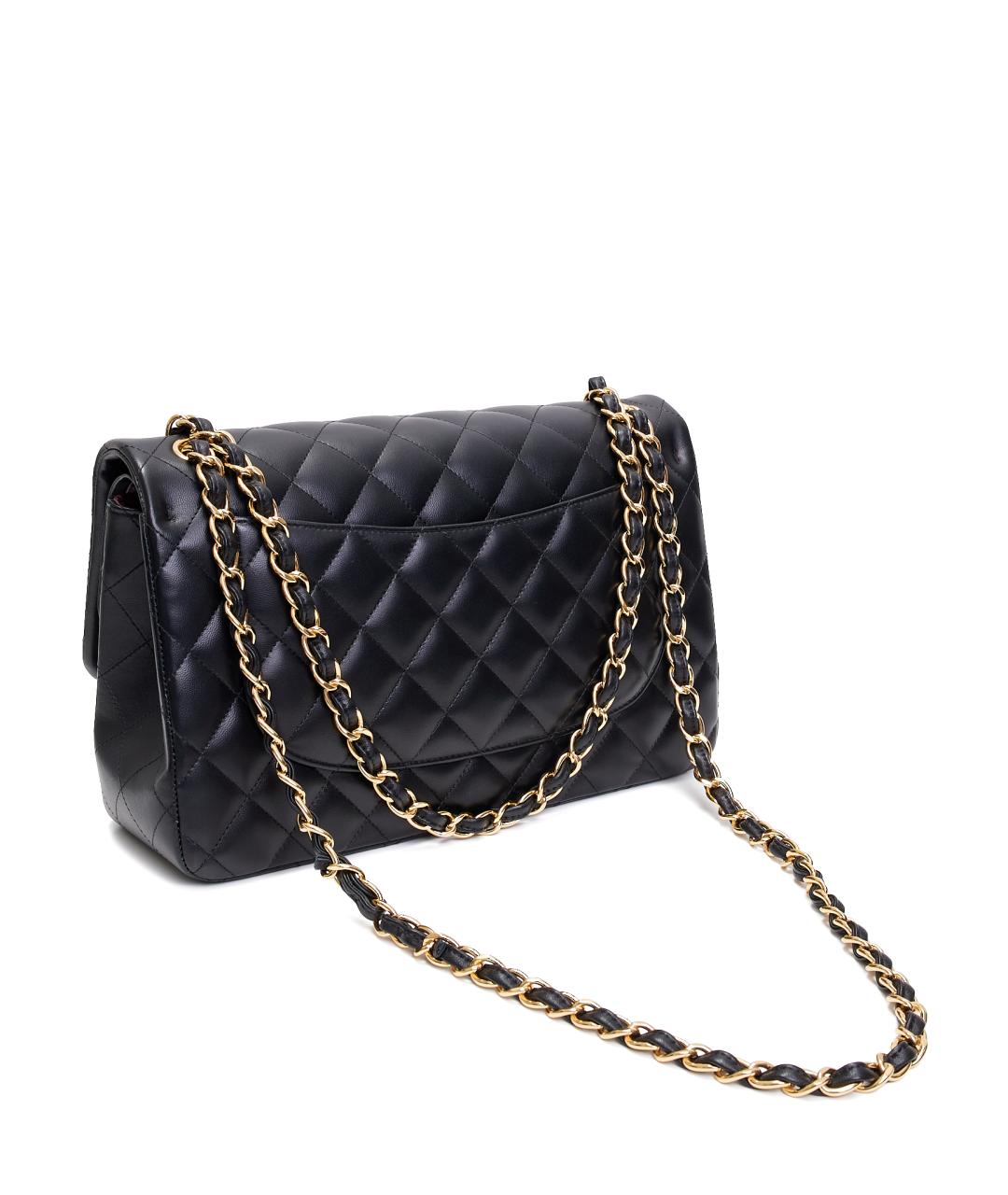 CHANEL Черная кожаная сумка через плечо, фото 3