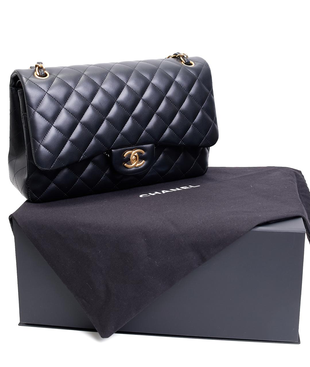 CHANEL Черная кожаная сумка через плечо, фото 7