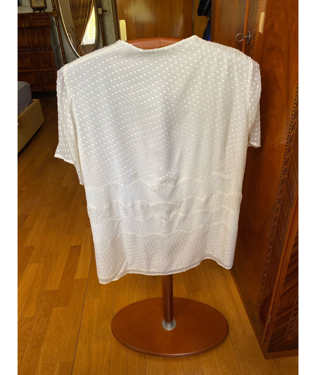 MARINA RINALDI Белая шелковая рубашка, фото 2