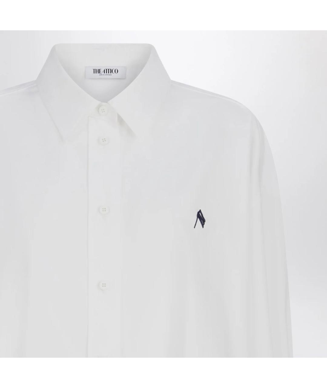 THE ATTICO Белая хлопковая рубашка, фото 2