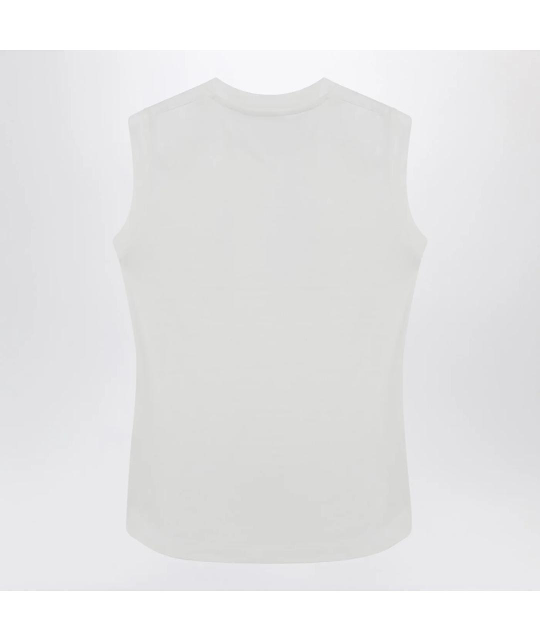 THE ATTICO Белая хлопковая майка, фото 2