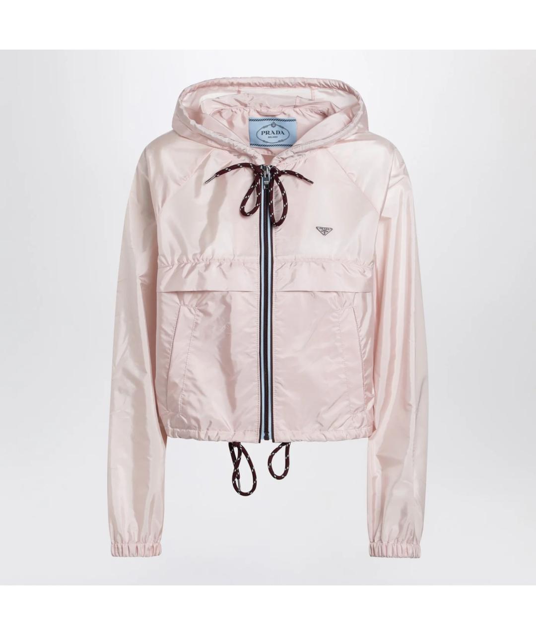 PRADA Розовая полиамидовая куртка, фото 3