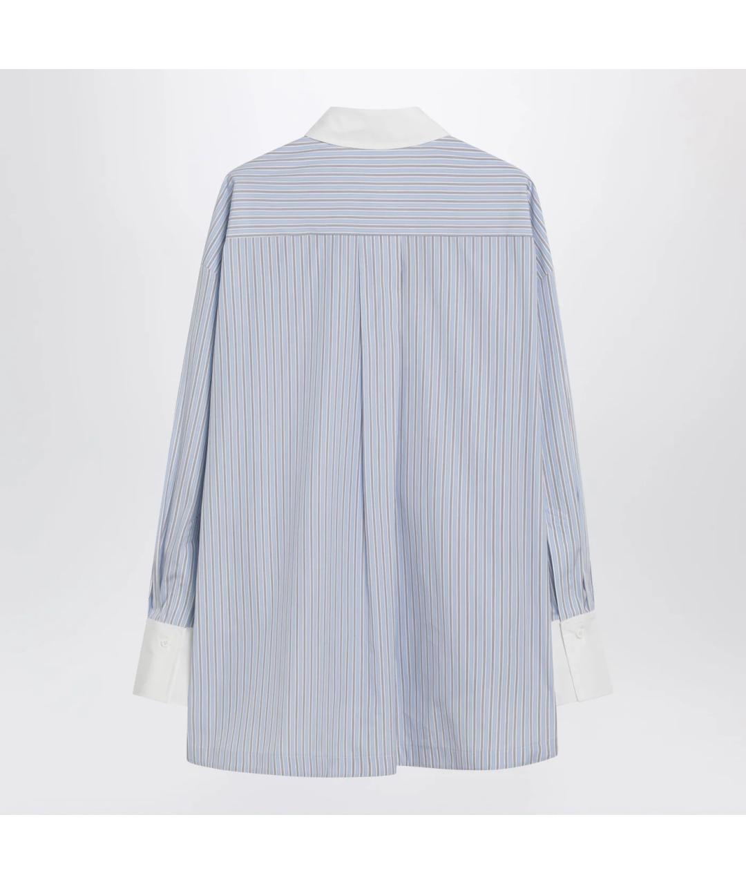 THE ATTICO Голубая хлопковая рубашка, фото 2