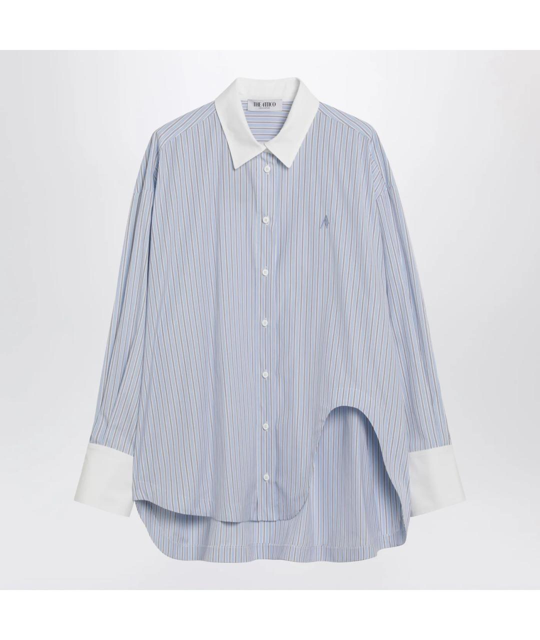 THE ATTICO Голубая хлопковая рубашка, фото 3