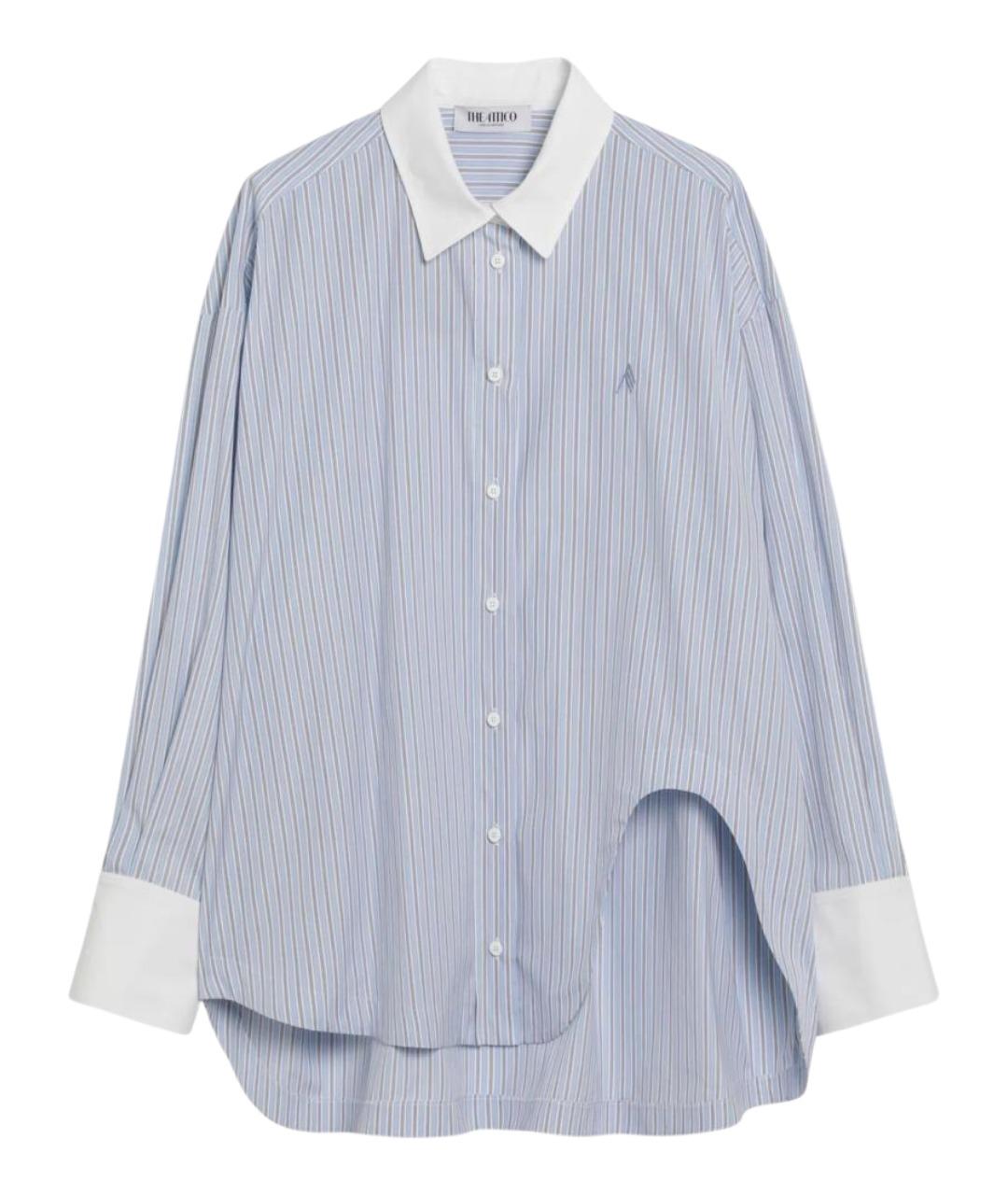 THE ATTICO Голубая хлопковая рубашка, фото 1