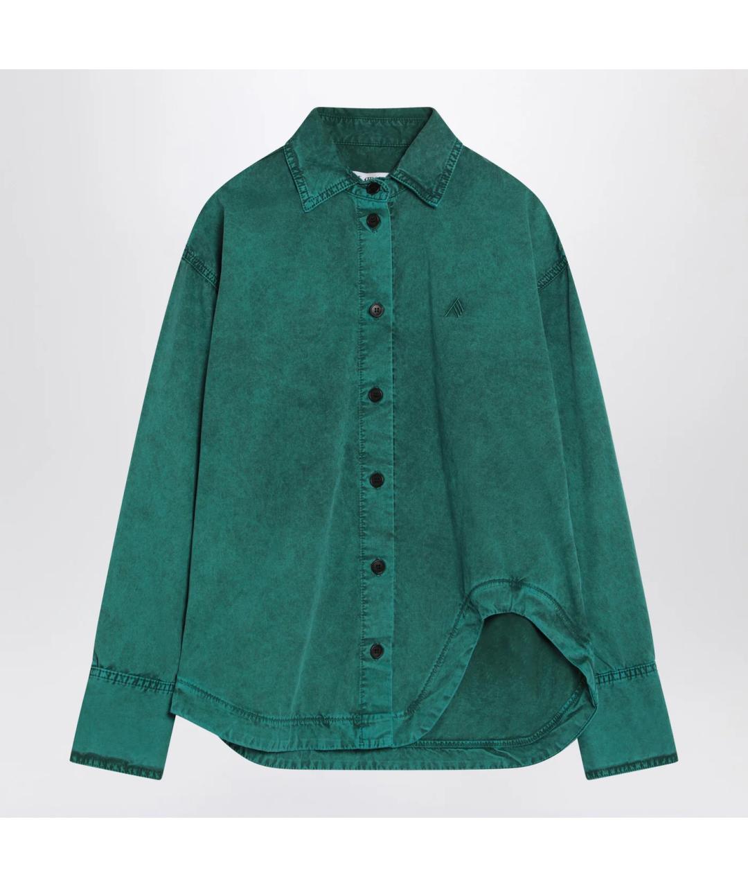 THE ATTICO Зеленая хлопковая рубашка, фото 3