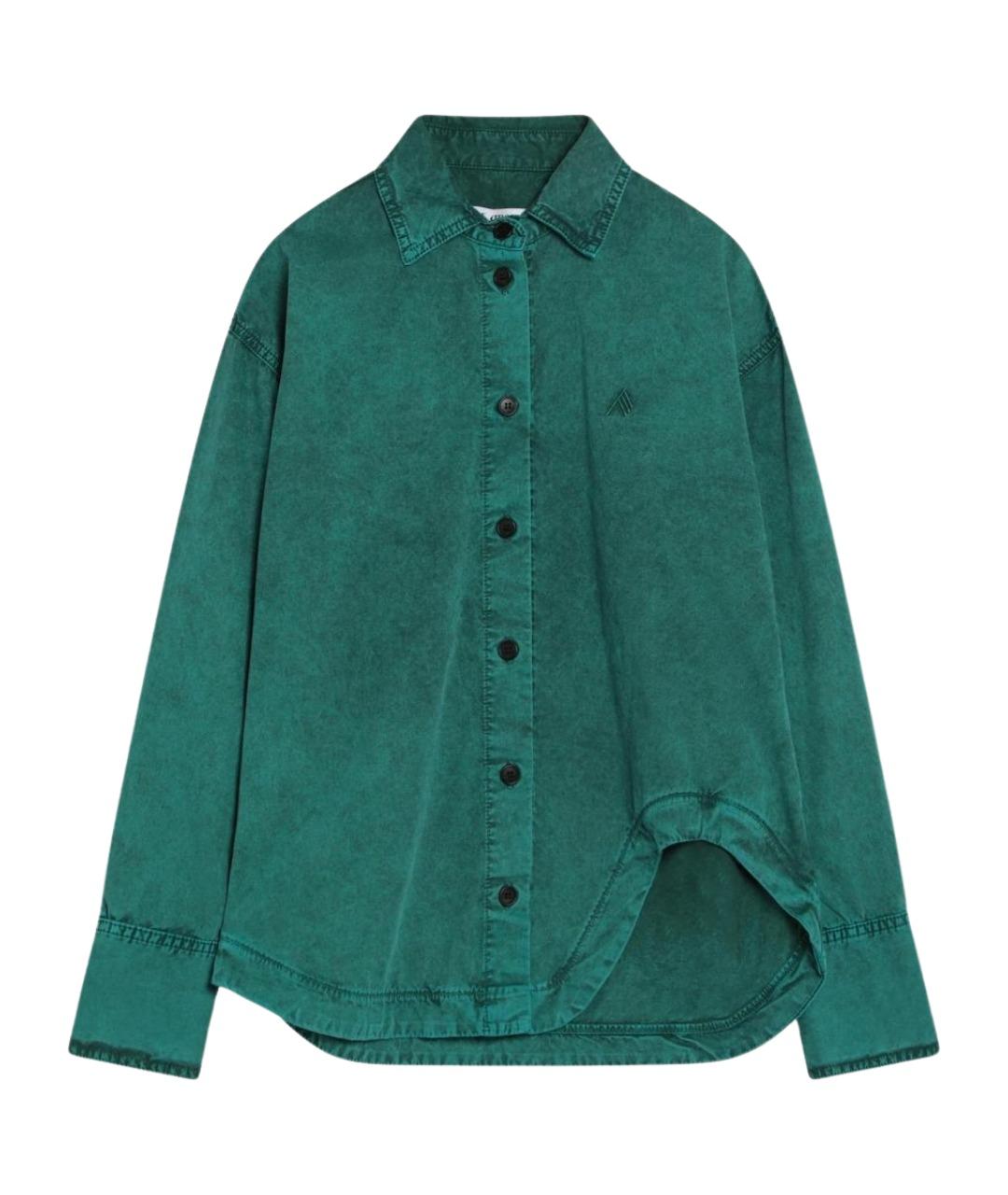 THE ATTICO Зеленая хлопковая рубашка, фото 1