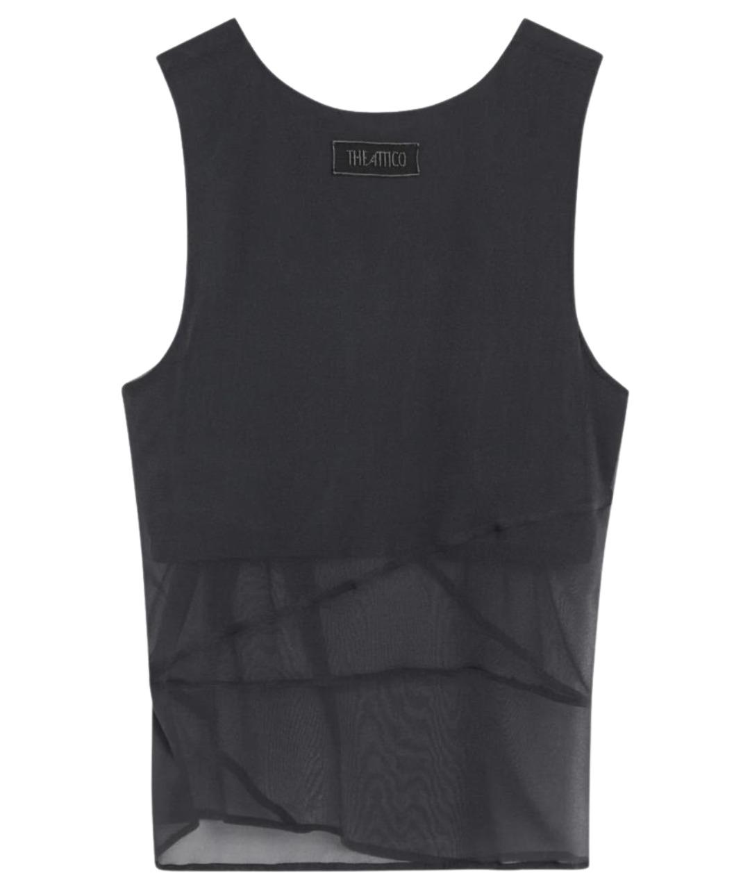 THE ATTICO Серая хлопковая майка, фото 2