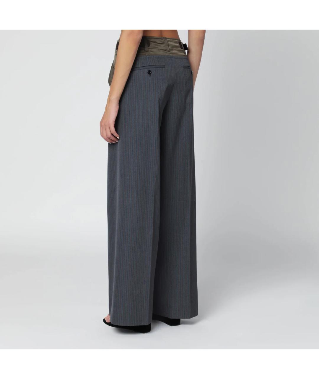 SACAI Серые прямые брюки, фото 2