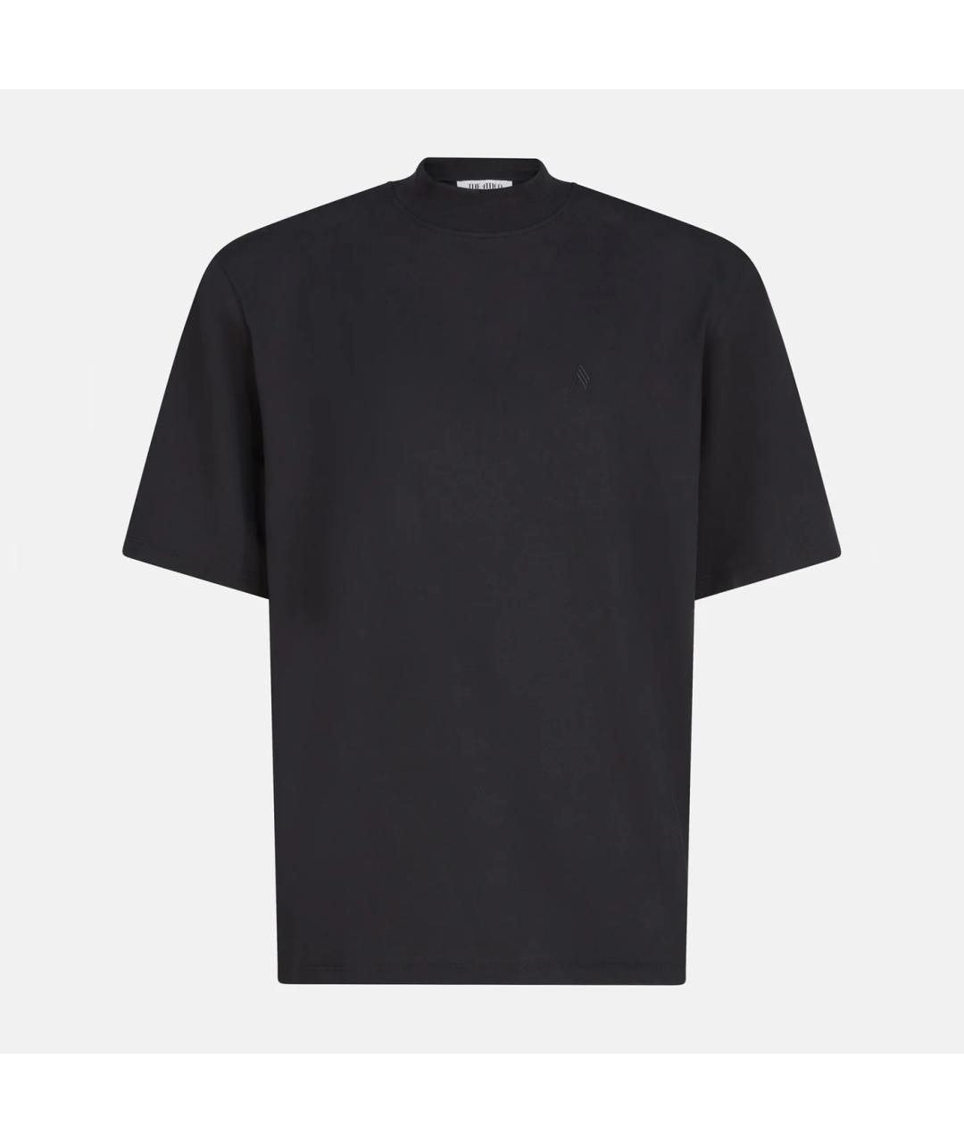 THE ATTICO Черная хлопковая футболка, фото 3