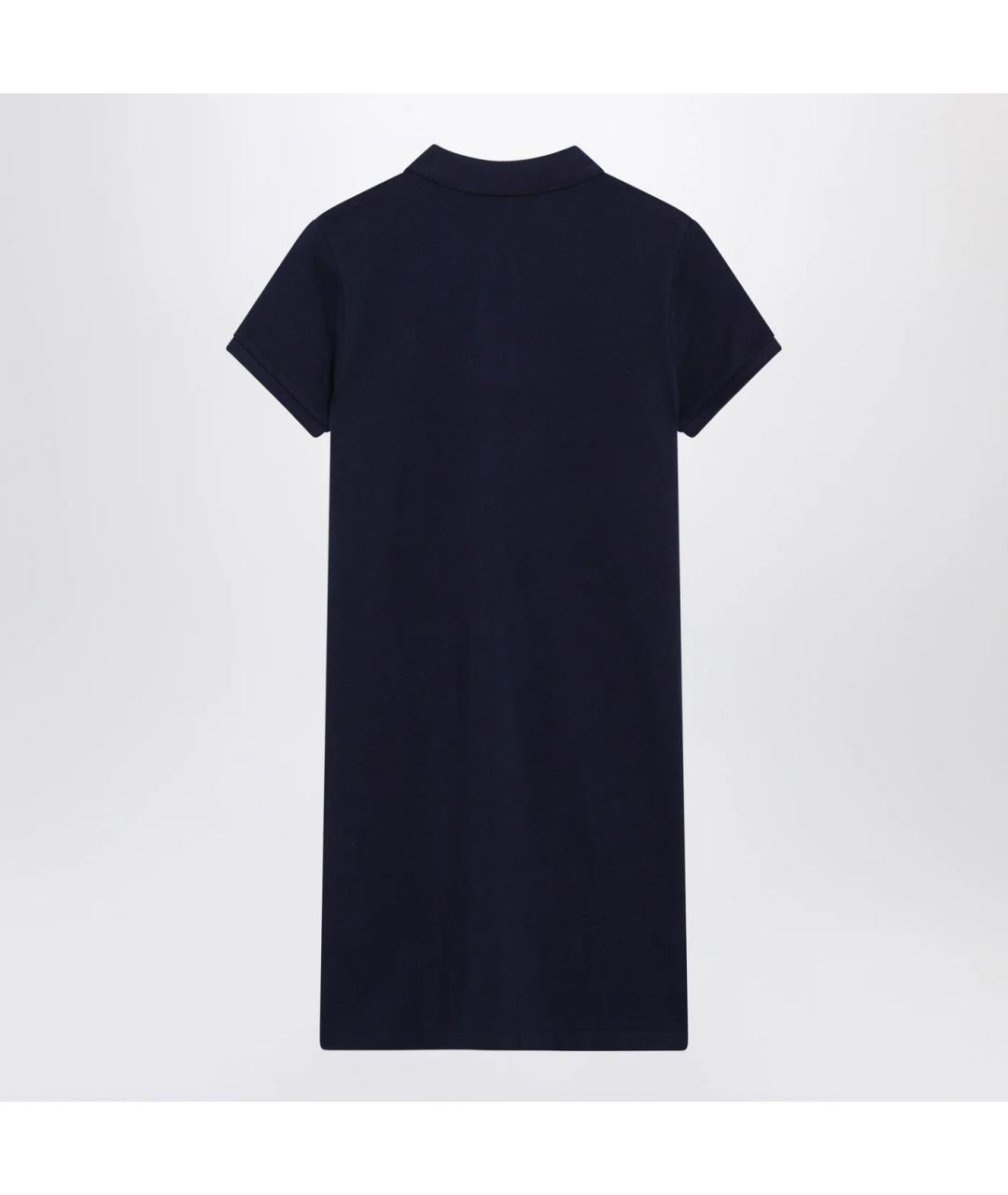 POLO RALPH LAUREN Темно-синее хлопковое повседневное платье, фото 2