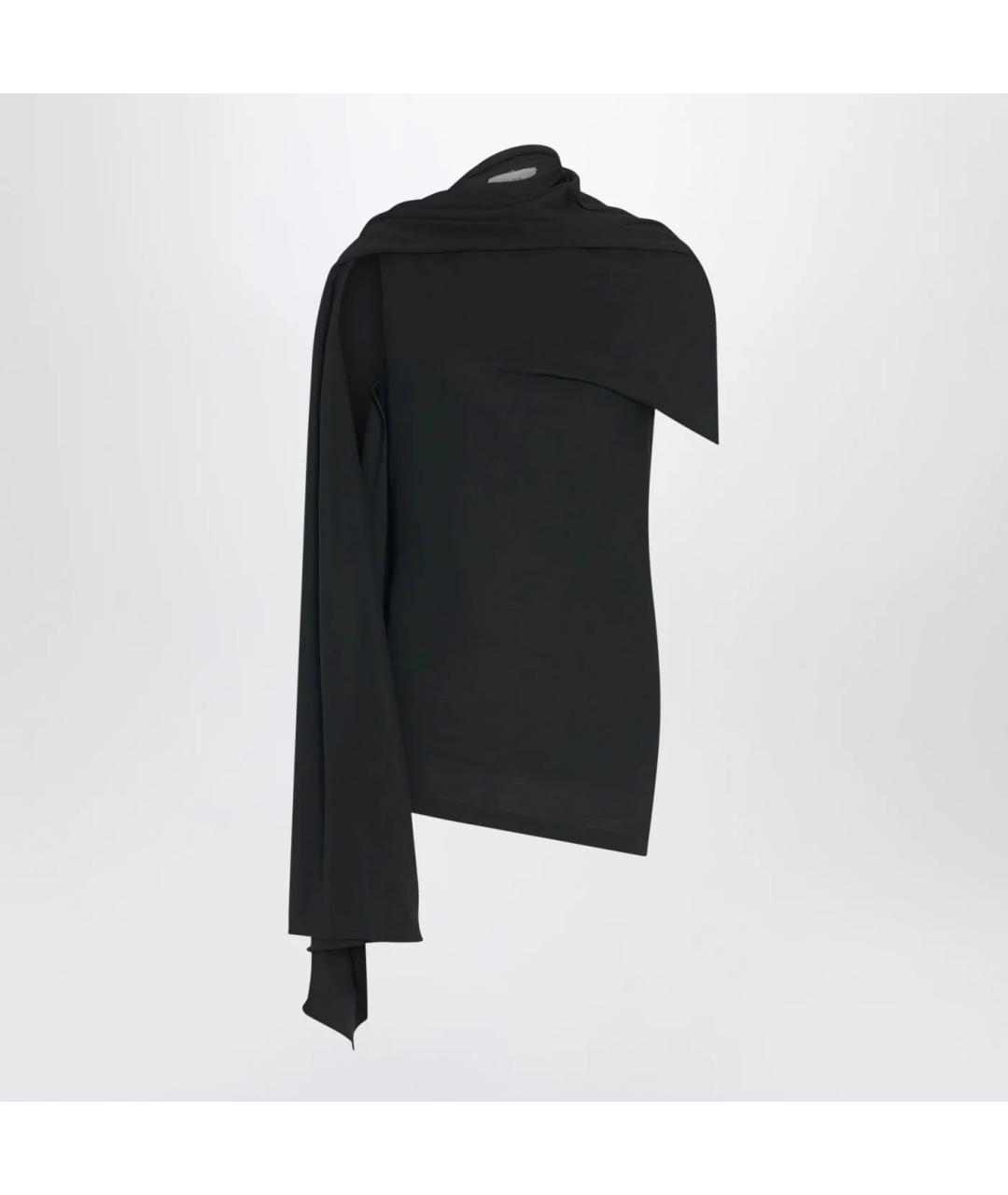 THE ROW Черная вискозная футболка, фото 3