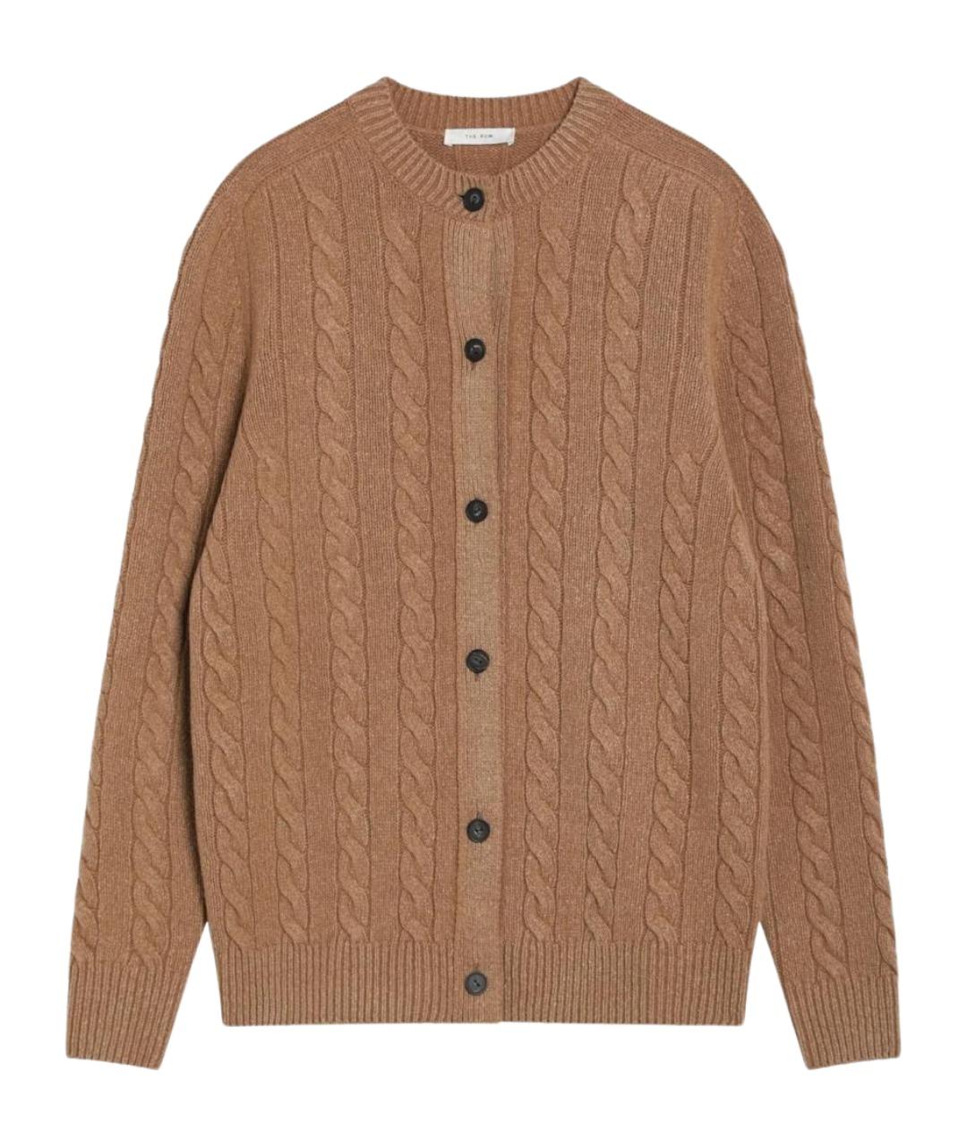 THE ROW Бежевый шерстяной кардиган, фото 1