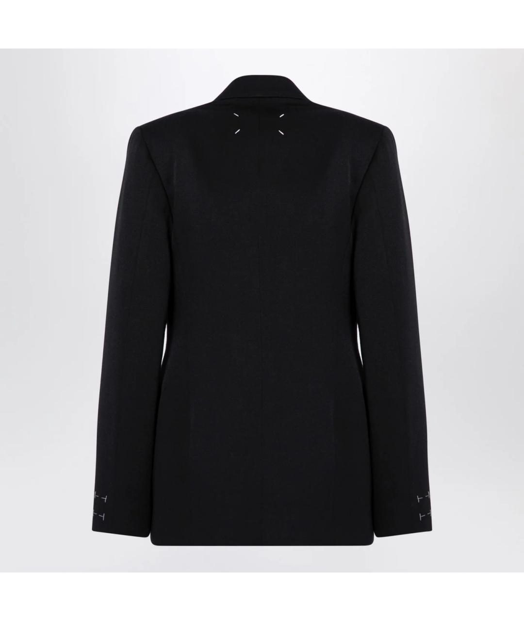 MAISON MARGIELA Черный шерстяной жакет/пиджак, фото 2