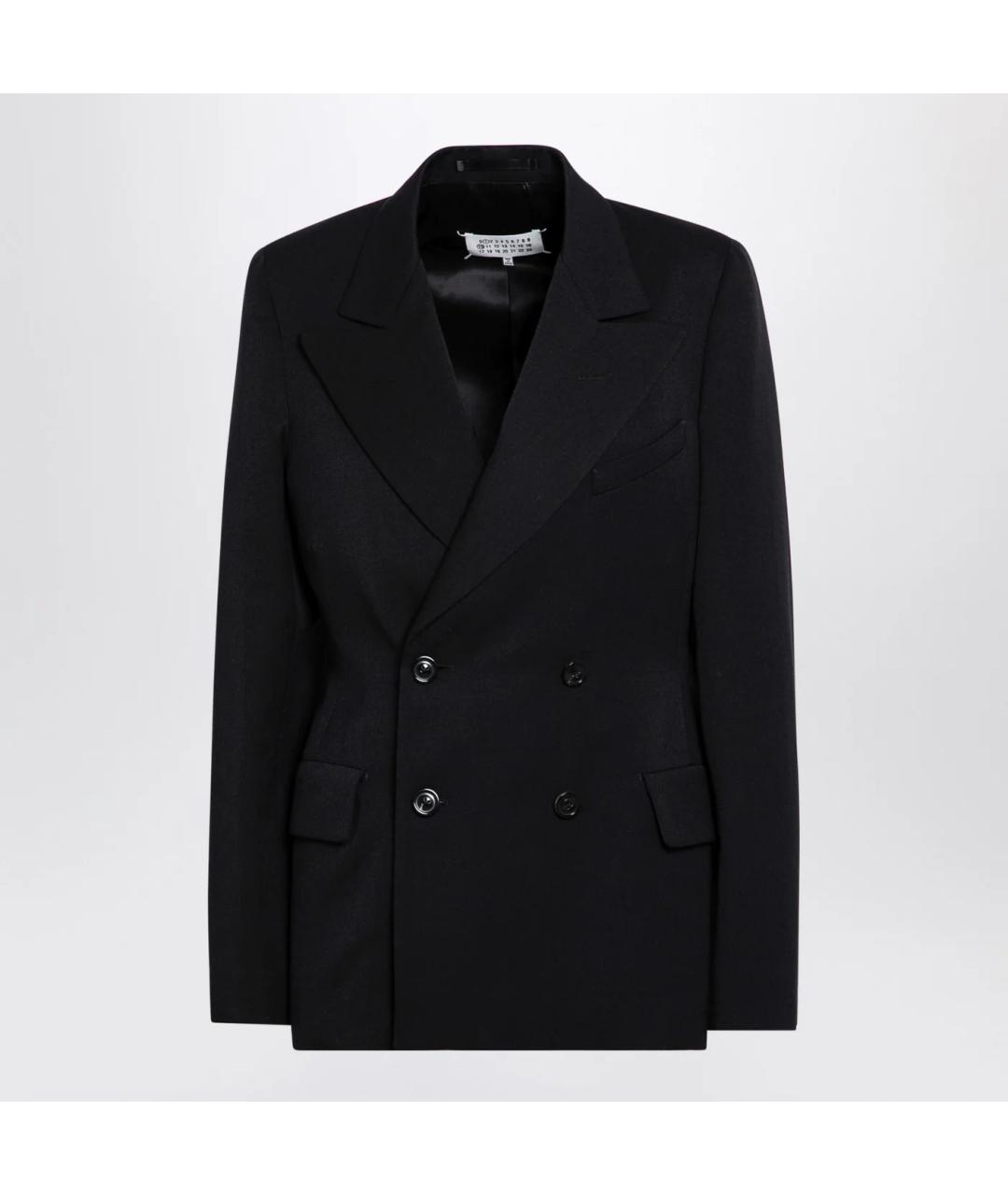 MAISON MARGIELA Черный шерстяной жакет/пиджак, фото 3