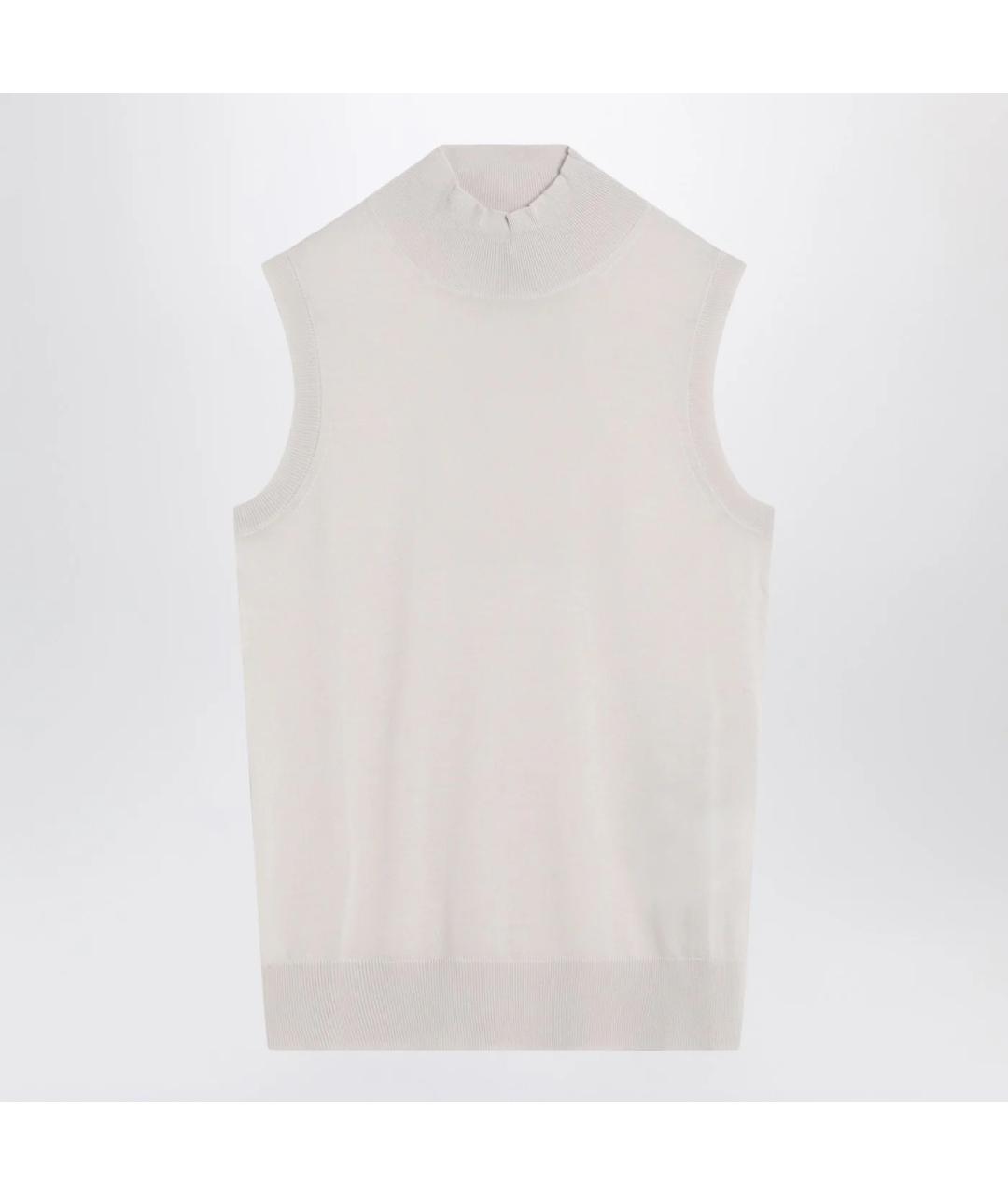'S MAX MARA Белая шерстяная жилетка, фото 3