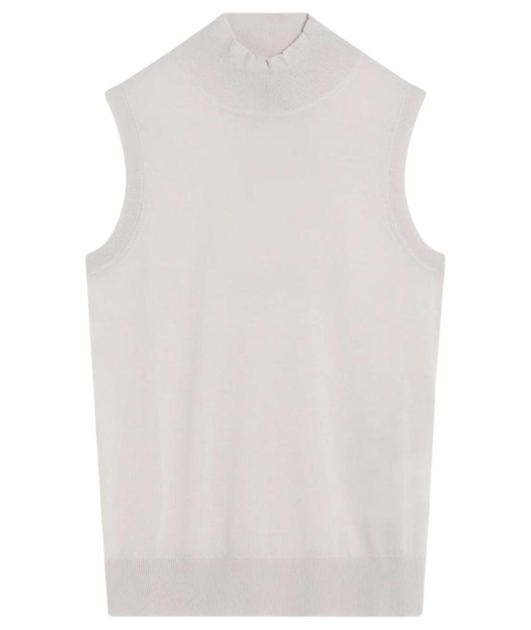 'S MAX MARA Белая шерстяная жилетка, фото 1