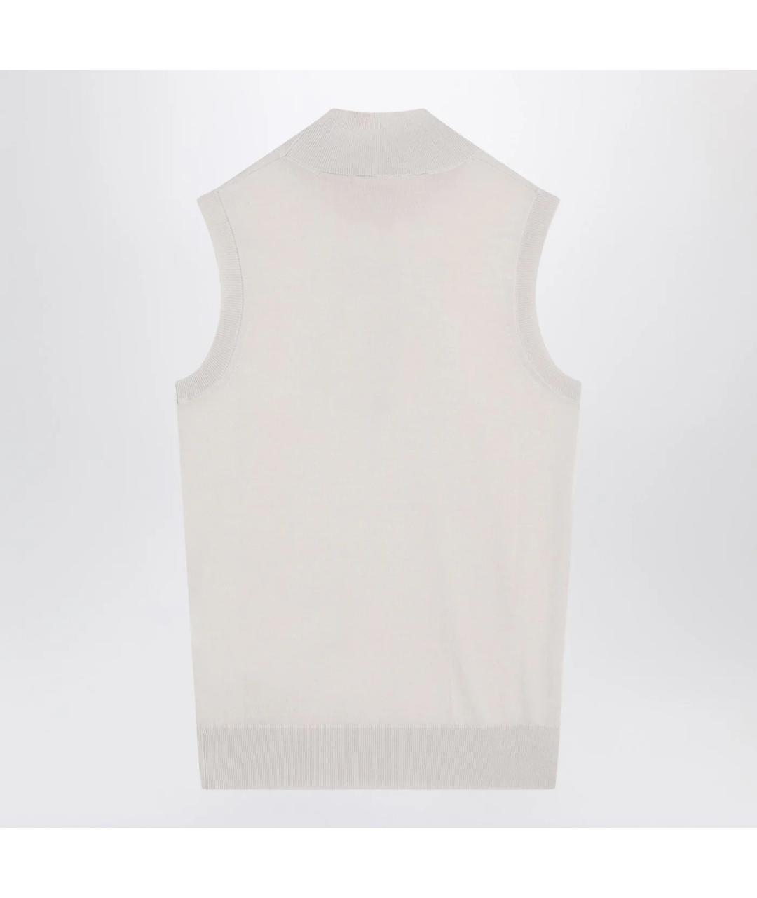 'S MAX MARA Белая шерстяная жилетка, фото 2