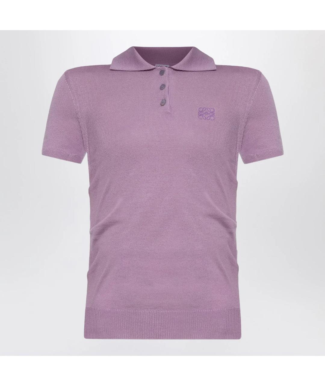 LOEWE Фиолетовая кашемировая футболка, фото 3