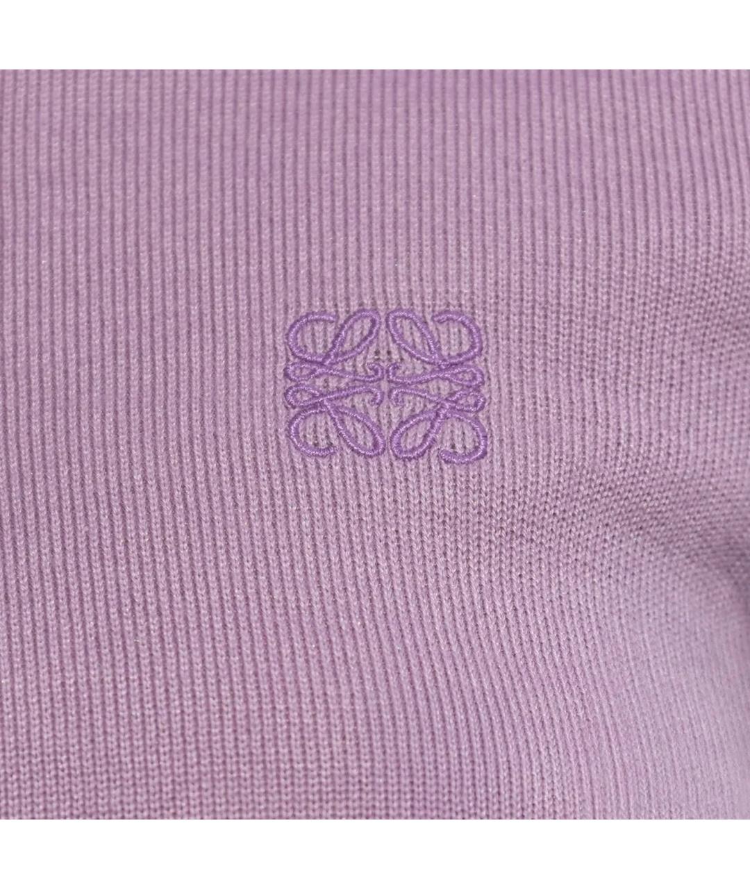 LOEWE Фиолетовая кашемировая футболка, фото 2