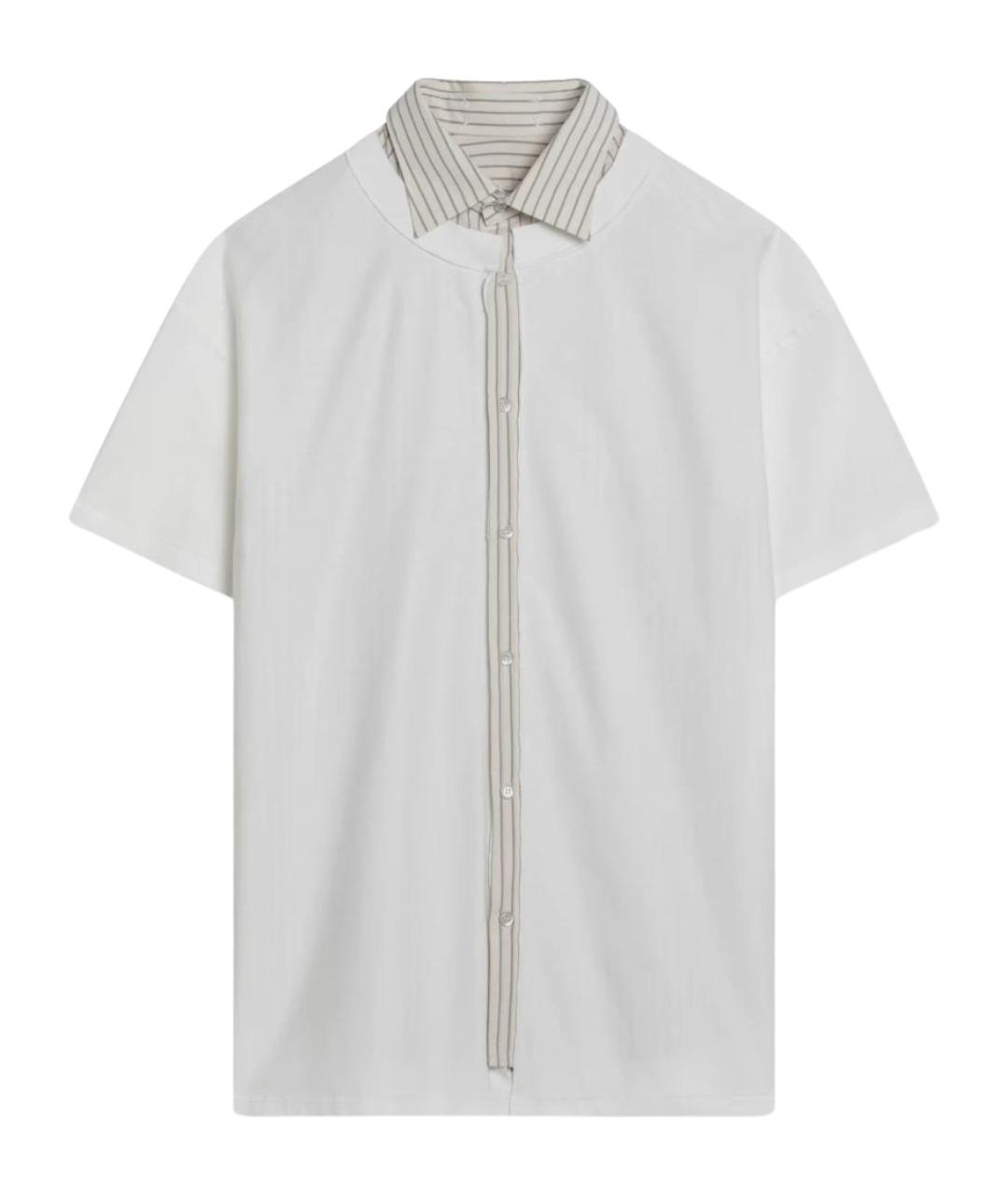 MAISON MARGIELA Белая хлопковая футболка, фото 1