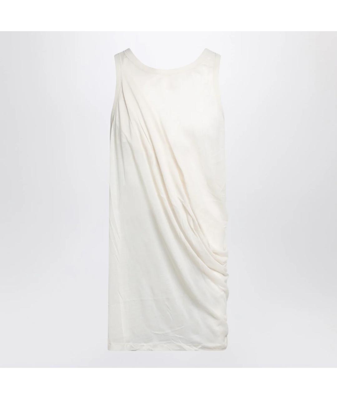 RICK OWENS Белая хлопковая майка, фото 3