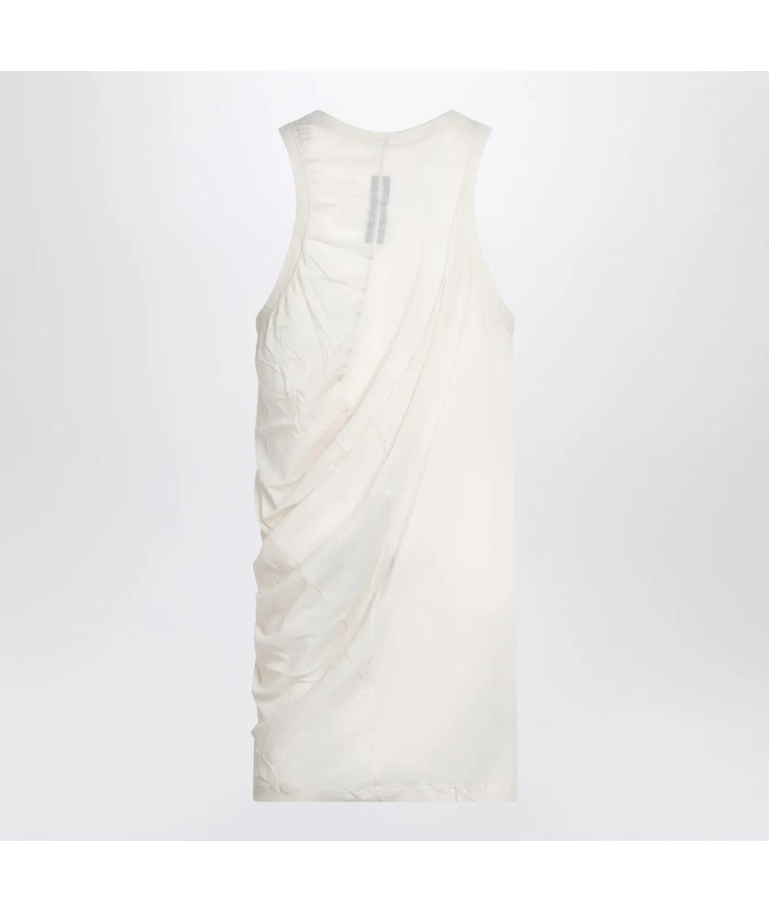 RICK OWENS Белая хлопковая майка, фото 2