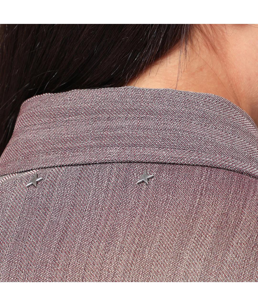 GOLDEN GOOSE DELUXE BRAND Коричневая шерстяная рубашка, фото 2