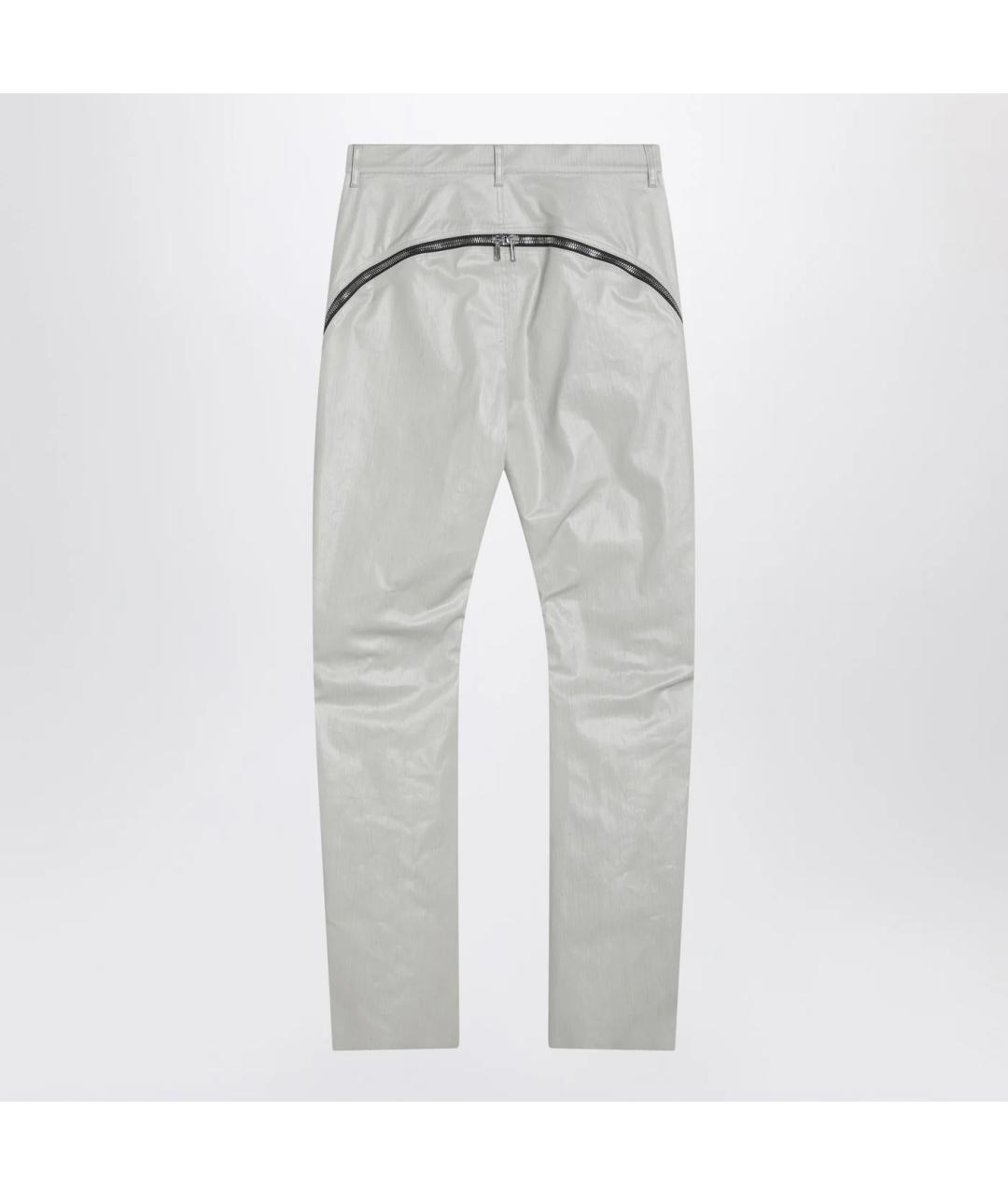 RICK OWENS Белые хлопковые прямые джинсы, фото 2
