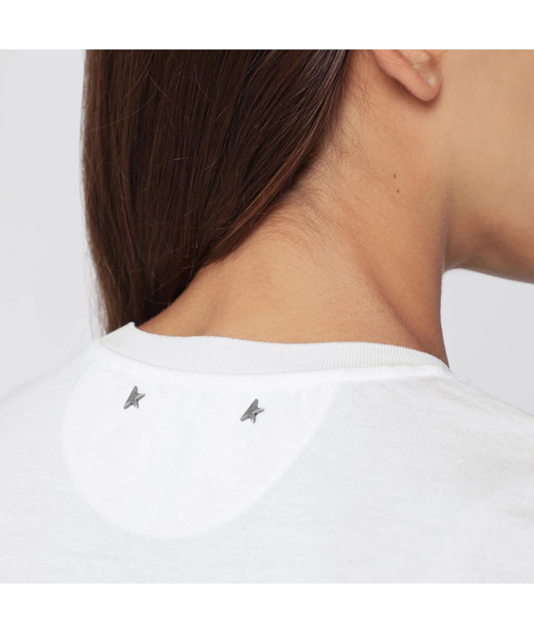 GOLDEN GOOSE DELUXE BRAND Белая футболка, фото 2