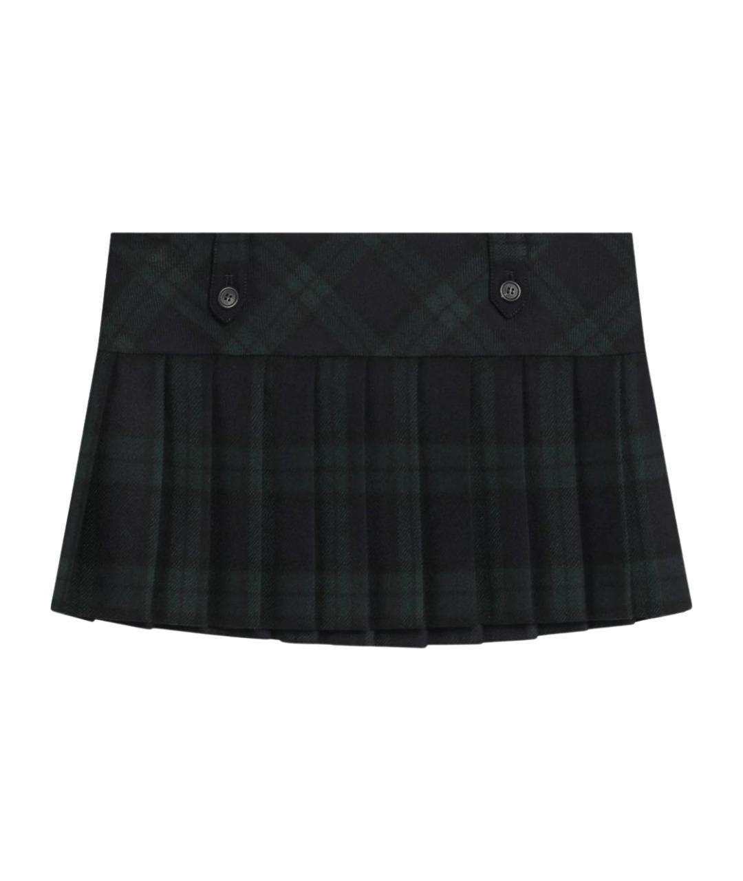 MIU MIU Мульти шерстяная юбка мини, фото 1