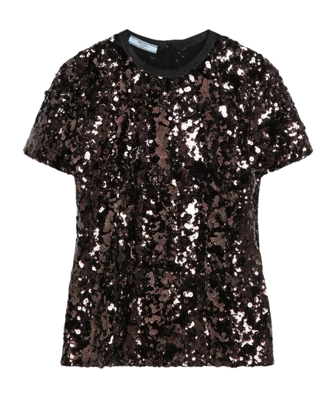 PRADA Фиолетовая полиэстеровая блузы, фото 1