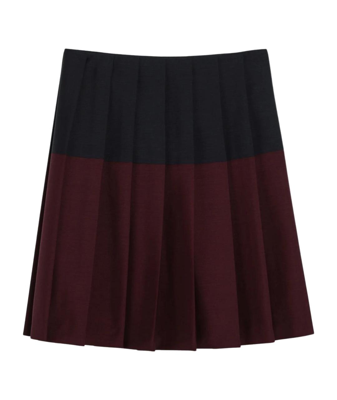 MIU MIU Мульти шерстяная юбка миди, фото 1