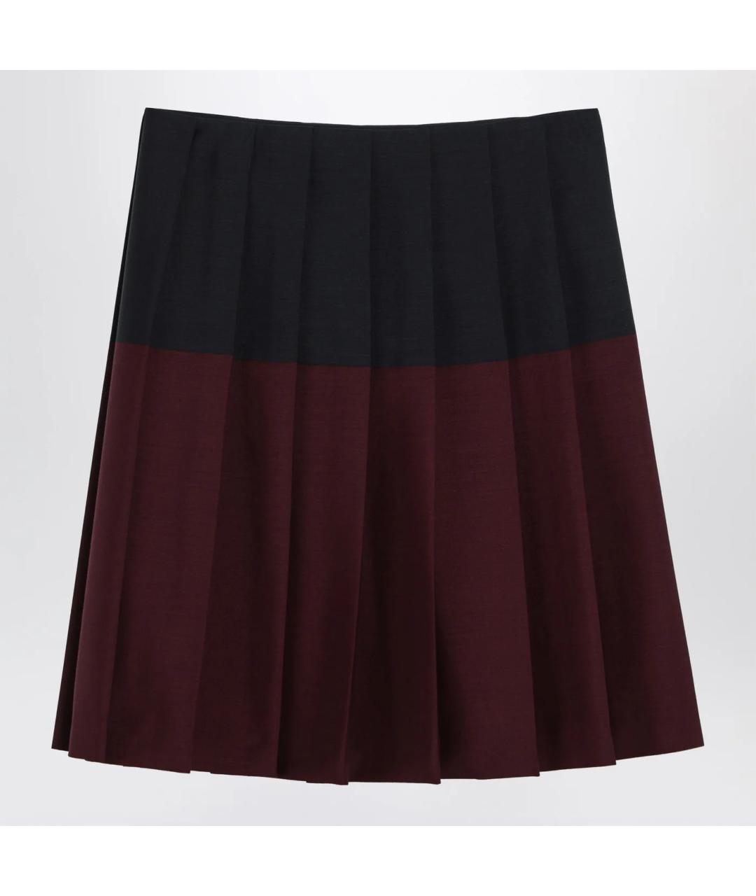 MIU MIU Мульти шерстяная юбка миди, фото 3