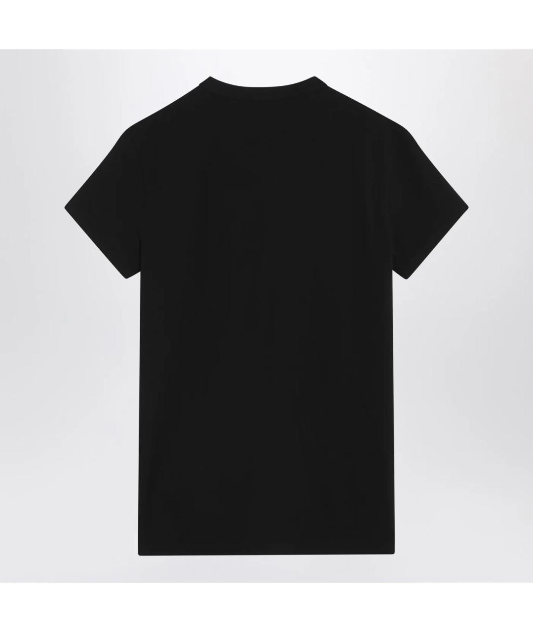 DOLCE&GABBANA Черная хлопковая футболка, фото 2