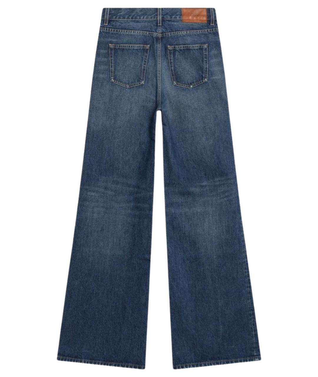 CHLOE Синие хлопковые прямые джинсы, фото 2