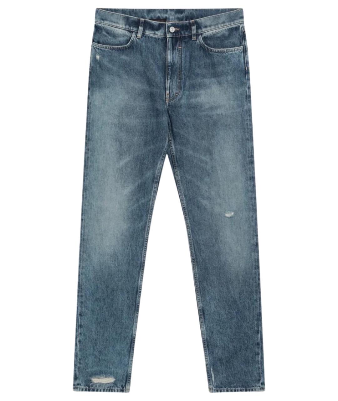 GIVENCHY Синие хлопковые прямые джинсы, фото 1