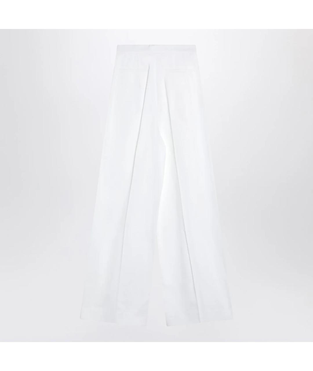 GIVENCHY Белые хлопковые прямые брюки, фото 2