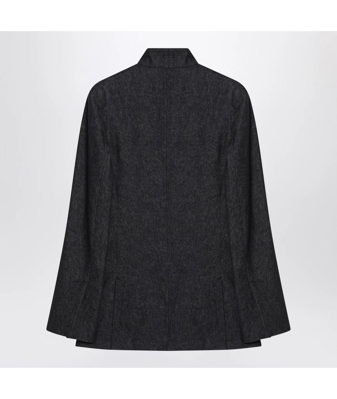 MAX MARA Темно-синий хлопковый жакет/пиджак, фото 2