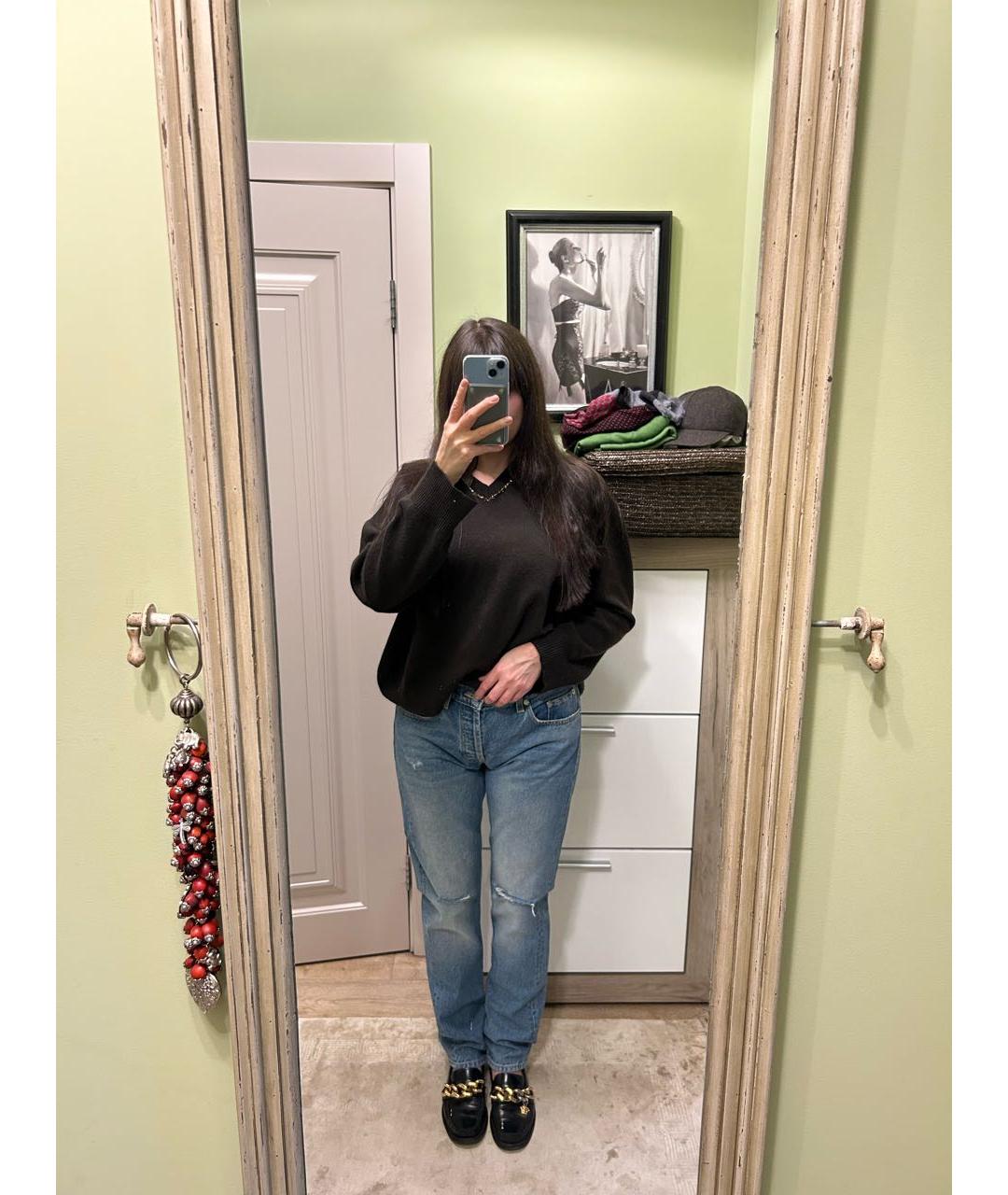 SANDRO Синие хлопковые прямые джинсы, фото 8