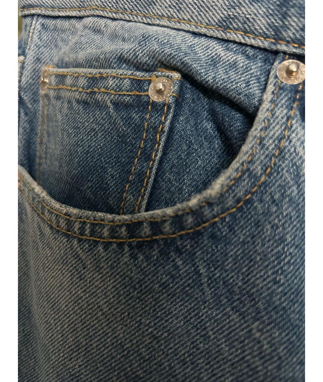 SANDRO Синие хлопковые прямые джинсы, фото 5