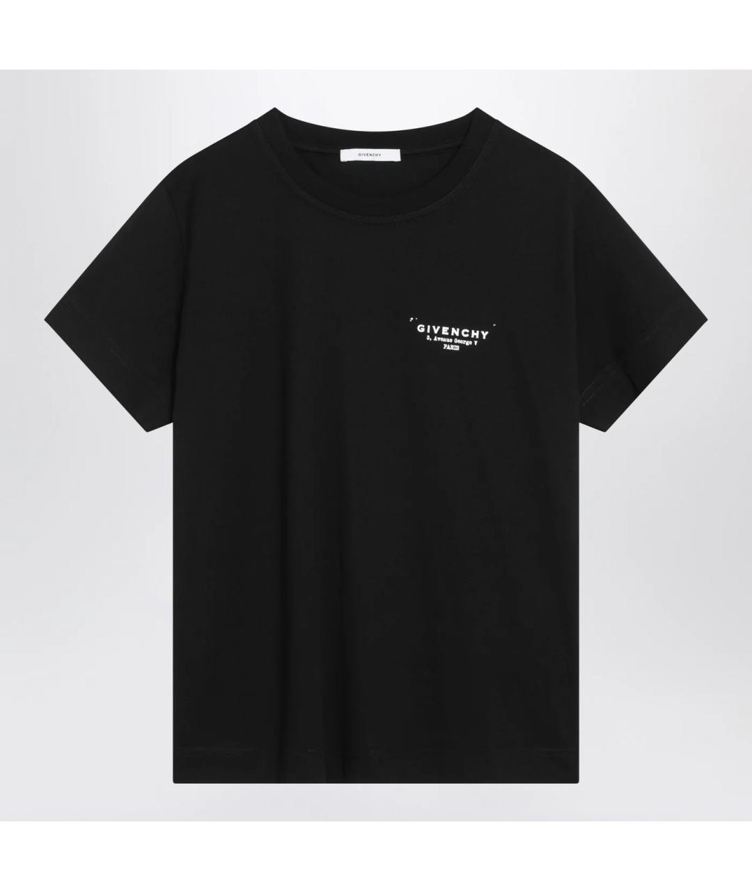 GIVENCHY Черная хлопковая футболка, фото 3