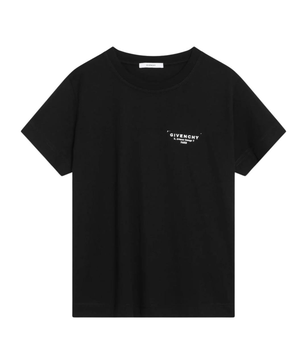 GIVENCHY Черная хлопковая футболка, фото 1