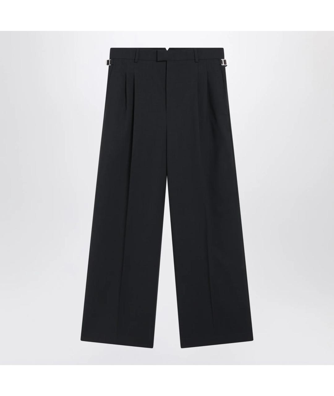 Ami Paris Антрацитовые шерстяные классические брюки, фото 3