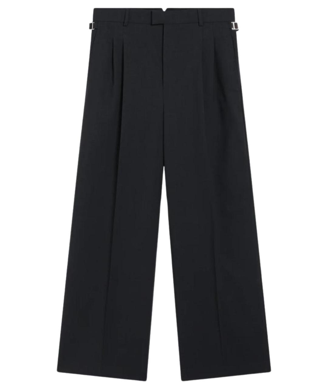 Ami Paris Антрацитовые шерстяные классические брюки, фото 1