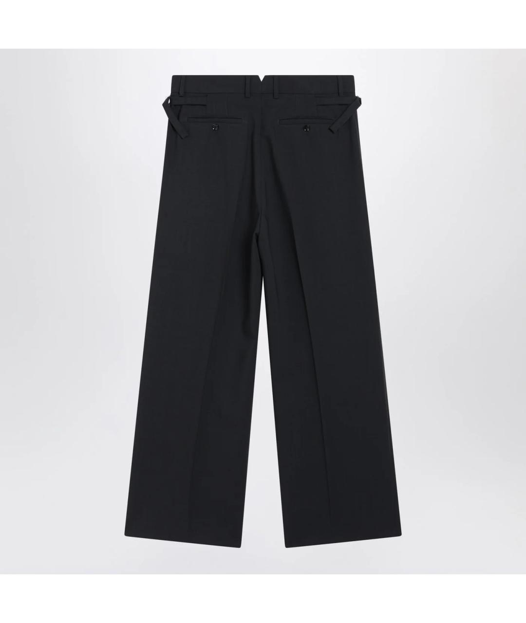 Ami Paris Антрацитовые шерстяные классические брюки, фото 2