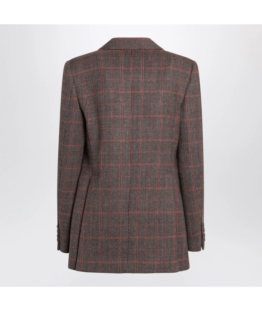 CHLOE Коричневый шерстяной жакет/пиджак, фото 2