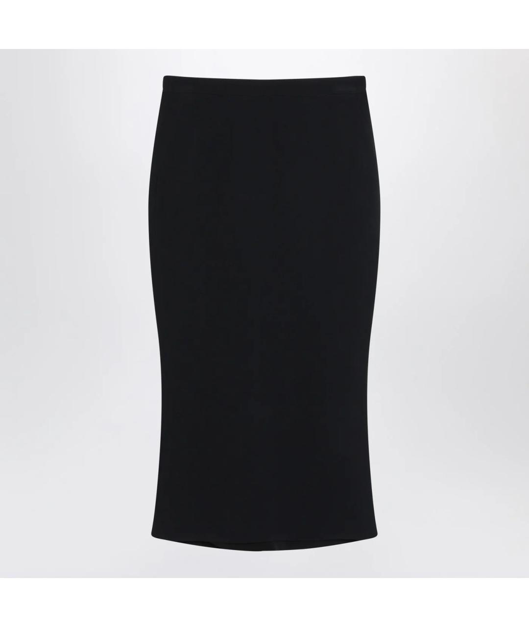 GIVENCHY Черная вискозная юбка миди, фото 3