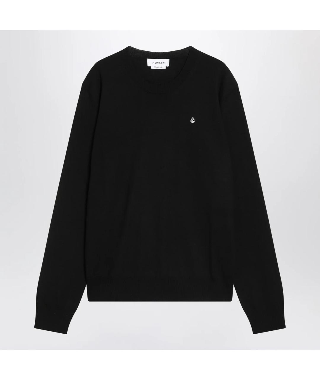 ALEXANDER MCQUEEN Черный шерстяной джемпер / свитер, фото 3