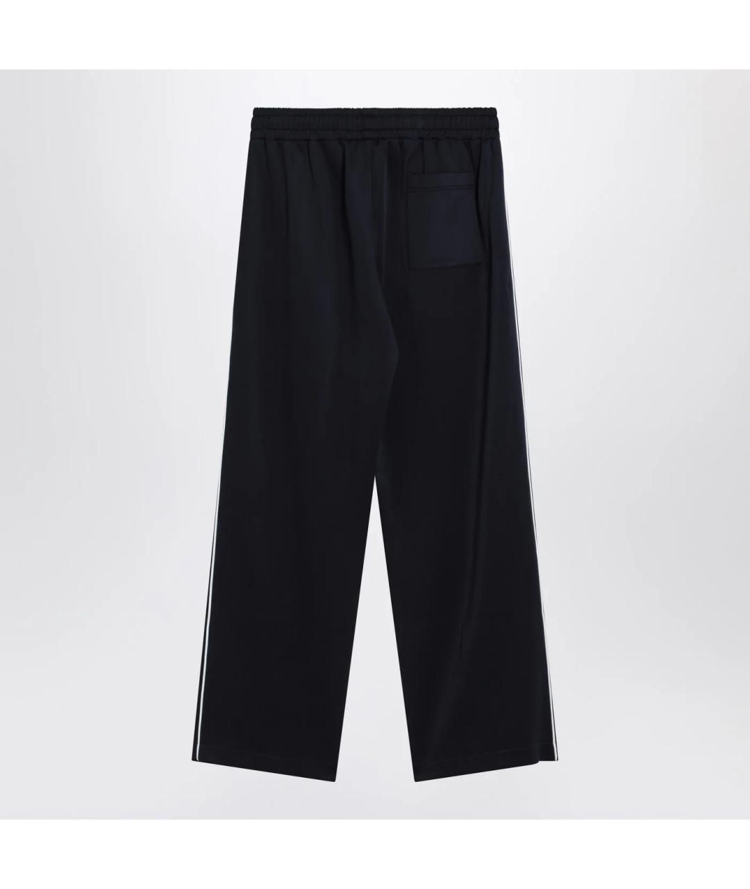 GUCCI Темно-синие полиэстеровые повседневные брюки, фото 2